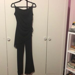 Black one piece suit